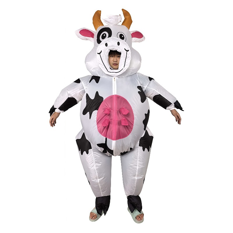 Costumes - Забавный надувной костюм коровы на Хэллоуин,
