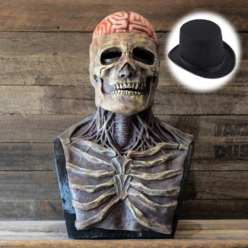 Led Purge Mask Halloween - Жуткий мозг, маска скелета, головной убор