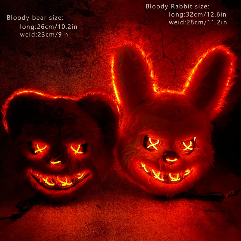Светящаяся LED-маска для лица  – обзор и цена Led Purge Mask Halloween